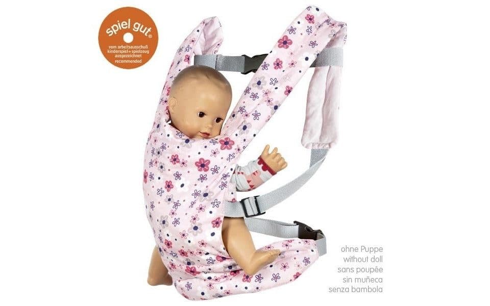 goki Puppentragegurt Blütentraum Rosa/Weiß