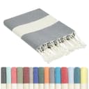 furora HOLIDAY Strandtuch Grau 100x200 cm Baumwolle Fouta Bild 2