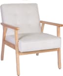 Home Affaire Loungesessel MENONRI mit Massivholz-Armlehnen Creme Bild 2
