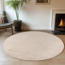 Ayyildiz Teppiche JOY 1400 Creme Uni Kurzflor Teppich Bild 2