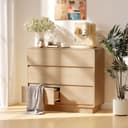 HOMCOM Sideboard 6 Schubladen Holzoptik Bild 2