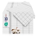 BARBONS Geschirrtuch Set 10-tlg Schwarz 100% Baumwolle Premium Bild 2