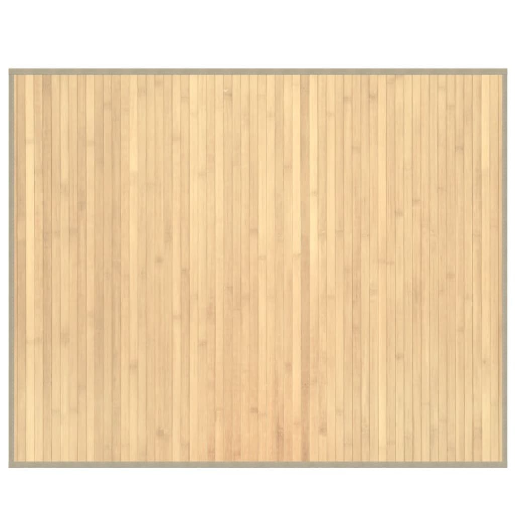 vidaXL Bambus Teppich Rechteckig Hell Natur 80x100 cm - Bild 2