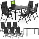 Casaria Garten-Essgruppe Bern 7-tlg. WPC Aluminium Klappbar Anthrazit Bild 2