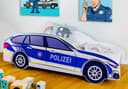Kids Collective Autobett Kinderbett Polizei mit Matratze Bild 2