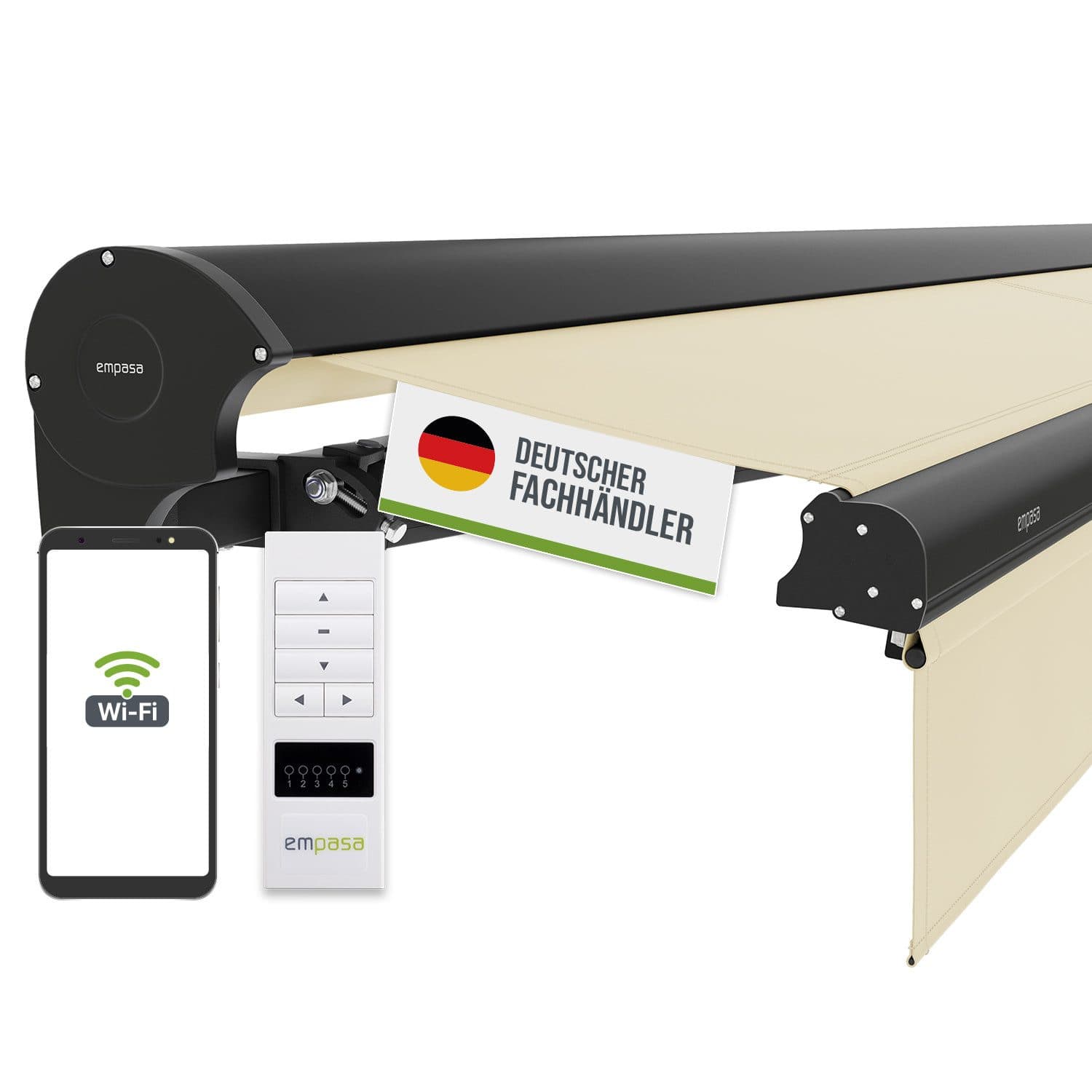 empasa Halbkassettenmarkise EXPERT PLUS Elektrisch WiFi Anthrazit - Bild 2