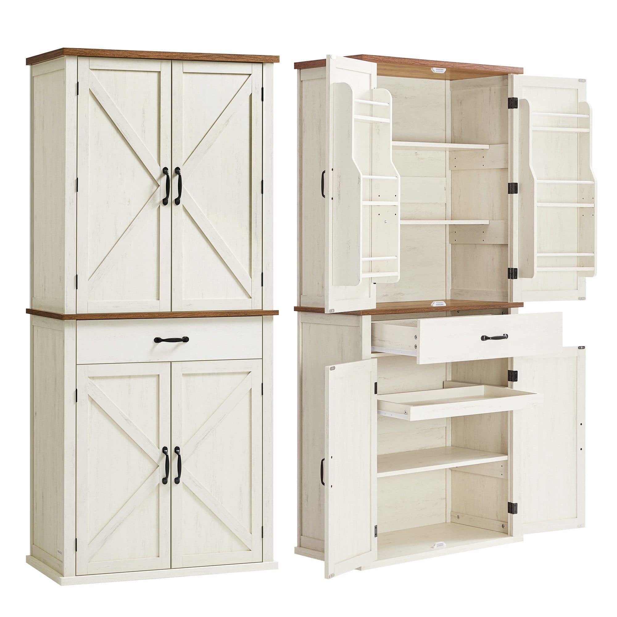 VASAGLE Buffet Küchenschrank Landhausstil 178,6 cm - Bild 2