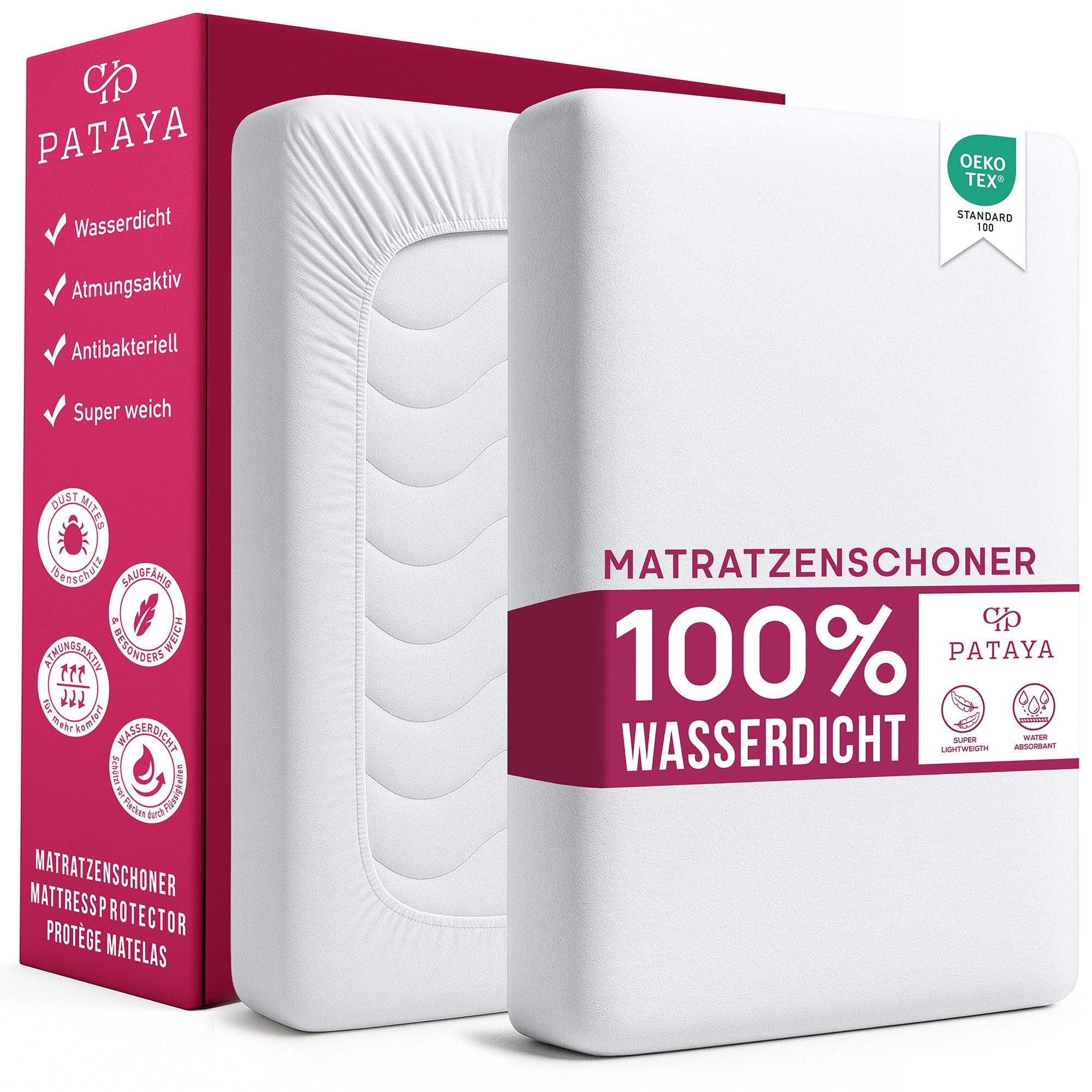 PATAYA Matratzenschoner 90x200, 140x200, 160x200, 180x200 cm - Bild 2
