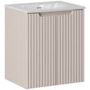 Lomadox Waschtisch NEWPORT-56-CASHMERE 51cm Keramikwaschbecken Kaschmir Bild 2