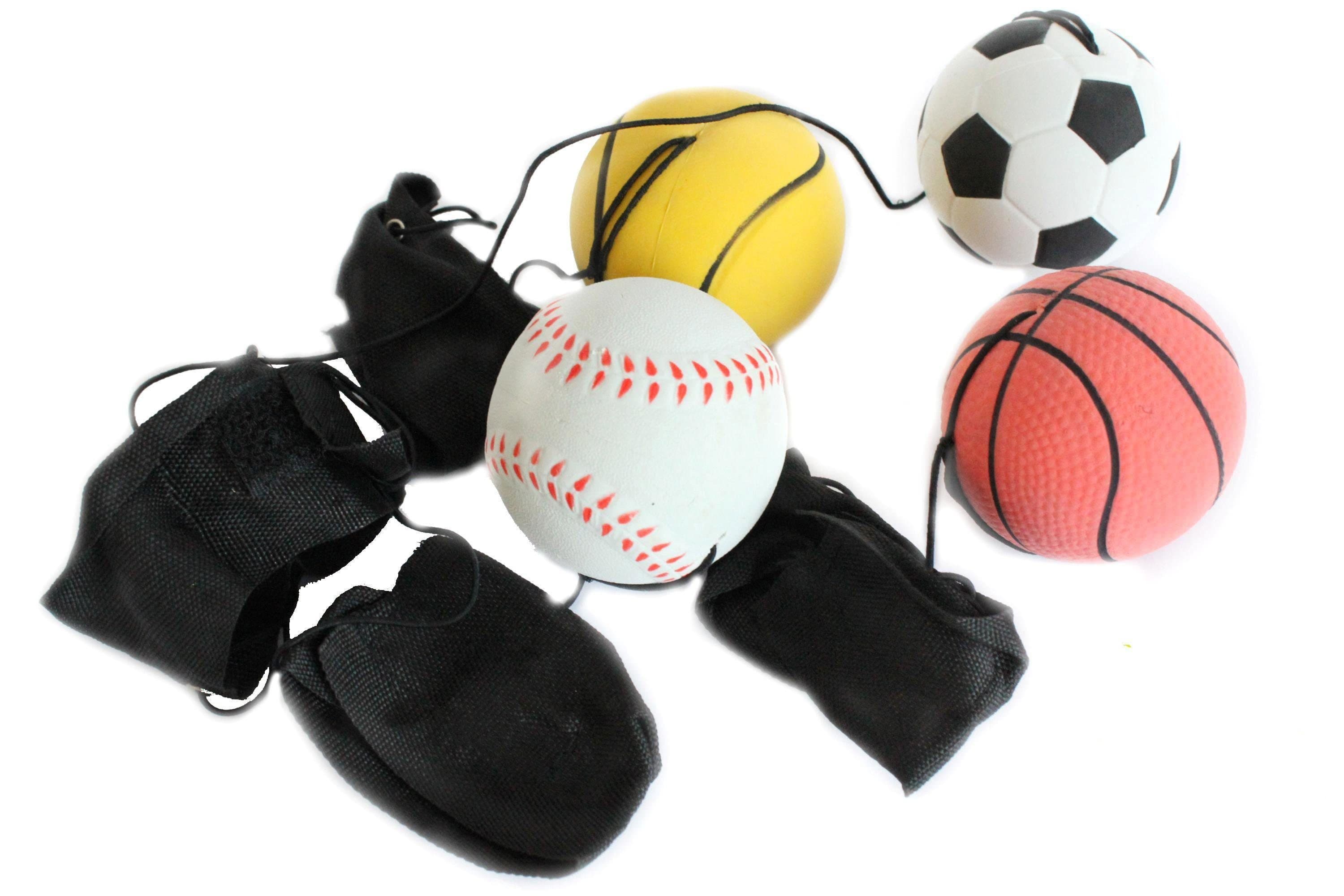 ELLUG Spielball 4er Set mit Armband & Schnur - 6cm Springball - Bild 2