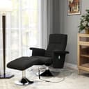 HOMCOM Elektrischer Massagesessel Schwarz mit Relaxfunktion und Ottomane Bild 2