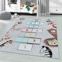 Ayyildiz Teppiche Kinderteppich PLAY 2903 Grau Robuster Kurzflor Bild 2