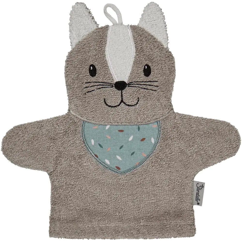 Sterntaler® Waschhandschuh Katze Lilly grau aus Baumwolle - Bild 2