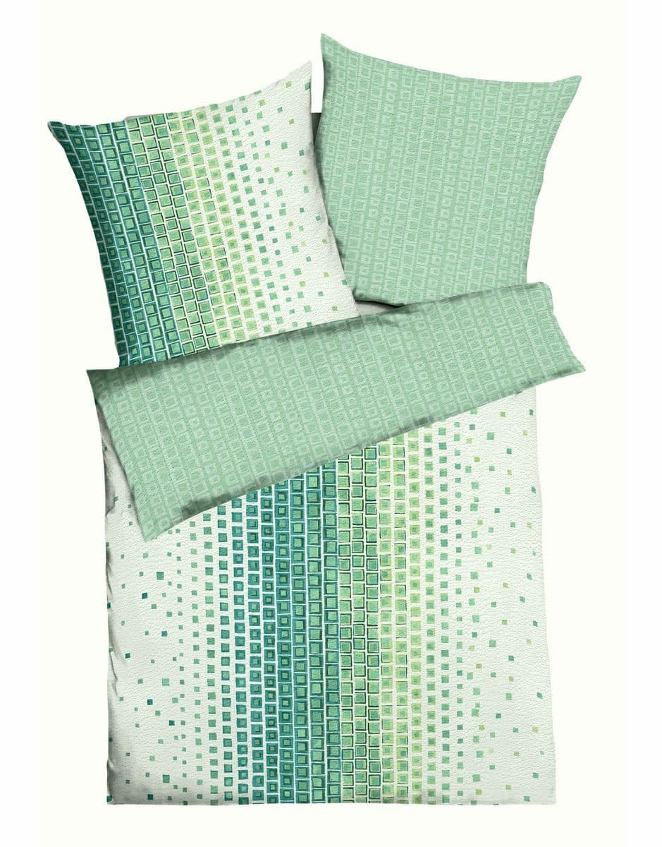 JACK Wendebettwäsche Seersucker 135x200cm / 155x220cm Oxygen Jade Grün-Türkis - Bild 2