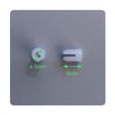NELI Dübel-Set 50-tlg. Spreizdübel Kunststoff 5x8mm Weiß Bild 2