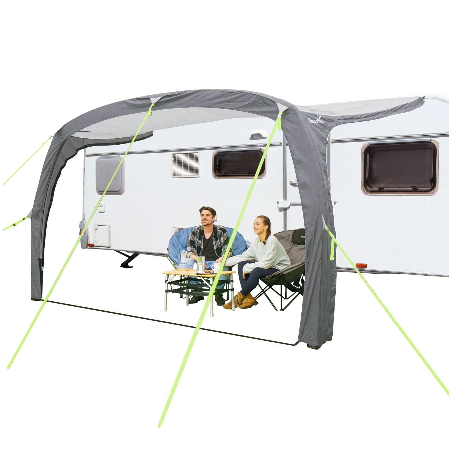 Skandika Vorzelt Vika Air Caravan 400 Grau aufblasbar - Bild 2