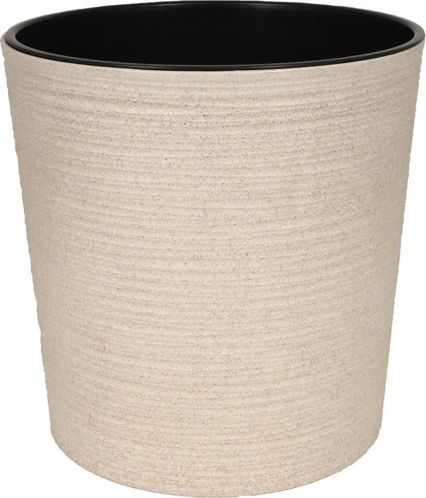 Heimwerkercenter Übertopf MePla Malwa Strip ECO 19cm Creme - Bild 2