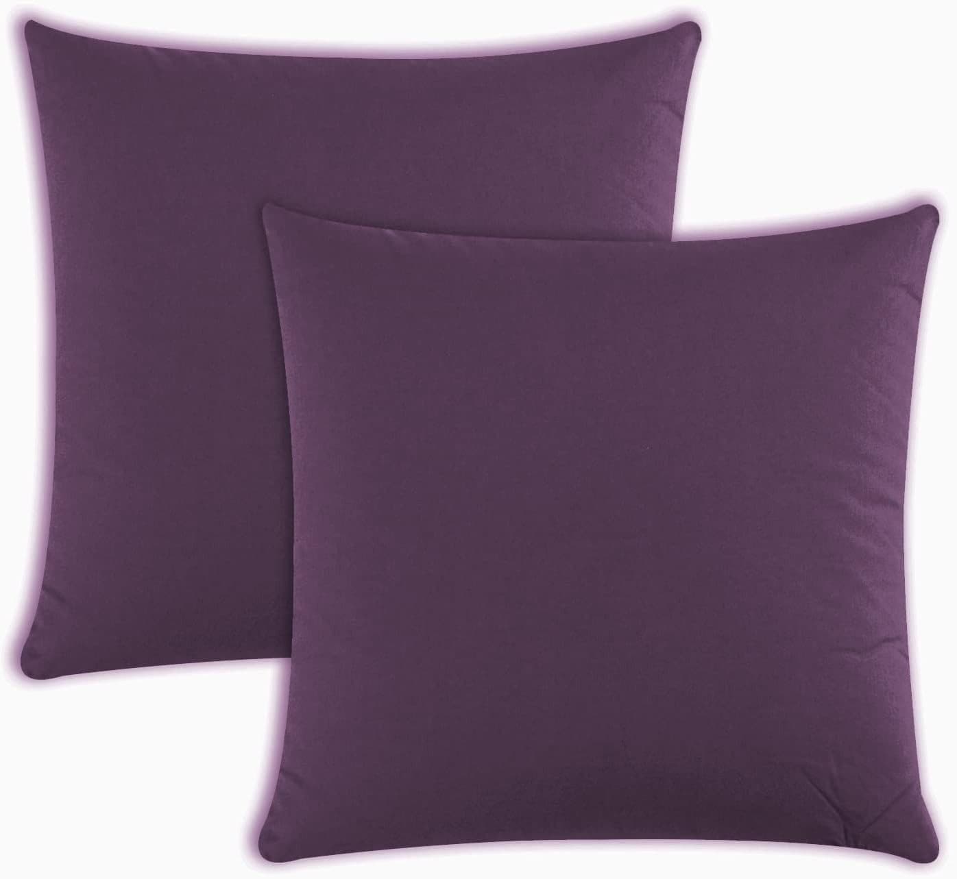 Müskaan Kissenbezug Mikrofaser 2er Pack mit Reißverschluss Violett - Bild 2
