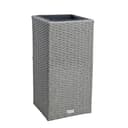 ESTEXO Blumentopf Polyrattan Grau-Mix mit Innentopf Bild 2