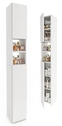 TREND WERK Badschrank schmal stehend Holzoptik Bild 2