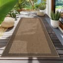 Teppium Teppich Jute-Optik Outdoor Wetterfest Beige Bild 2