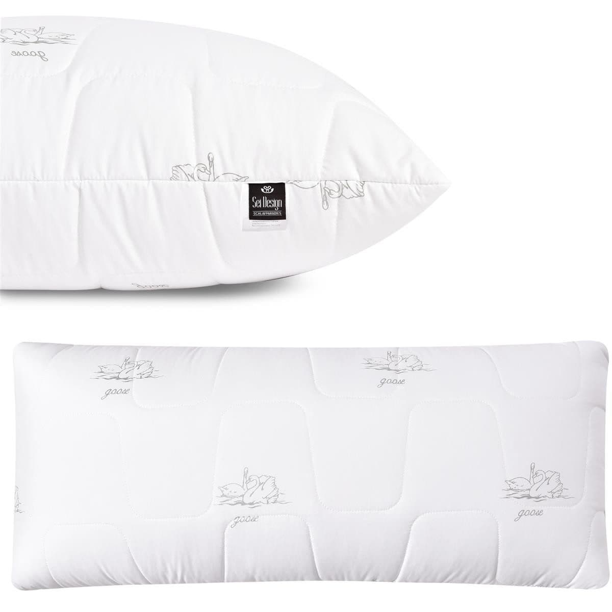 SEI Design Kopfkissen 80x80 cm 2er Set Mikrofaser Füllung - Bild 2