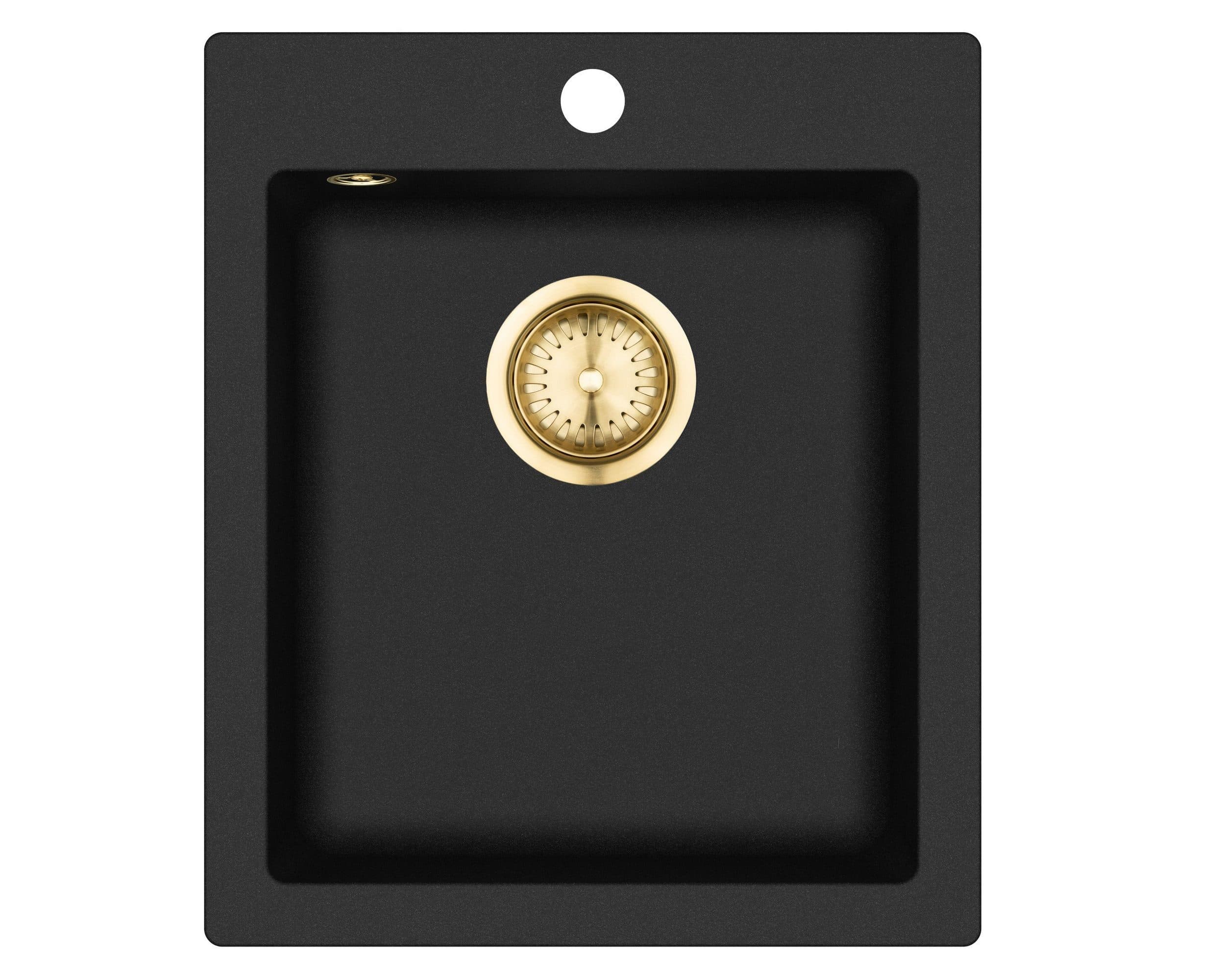GURARI Küchenspüle SQS 100 Retro Schwarz/Gold Granit - Bild 2