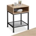 tectake Nachttisch Industrial Style Holz Stahl Bild 2
