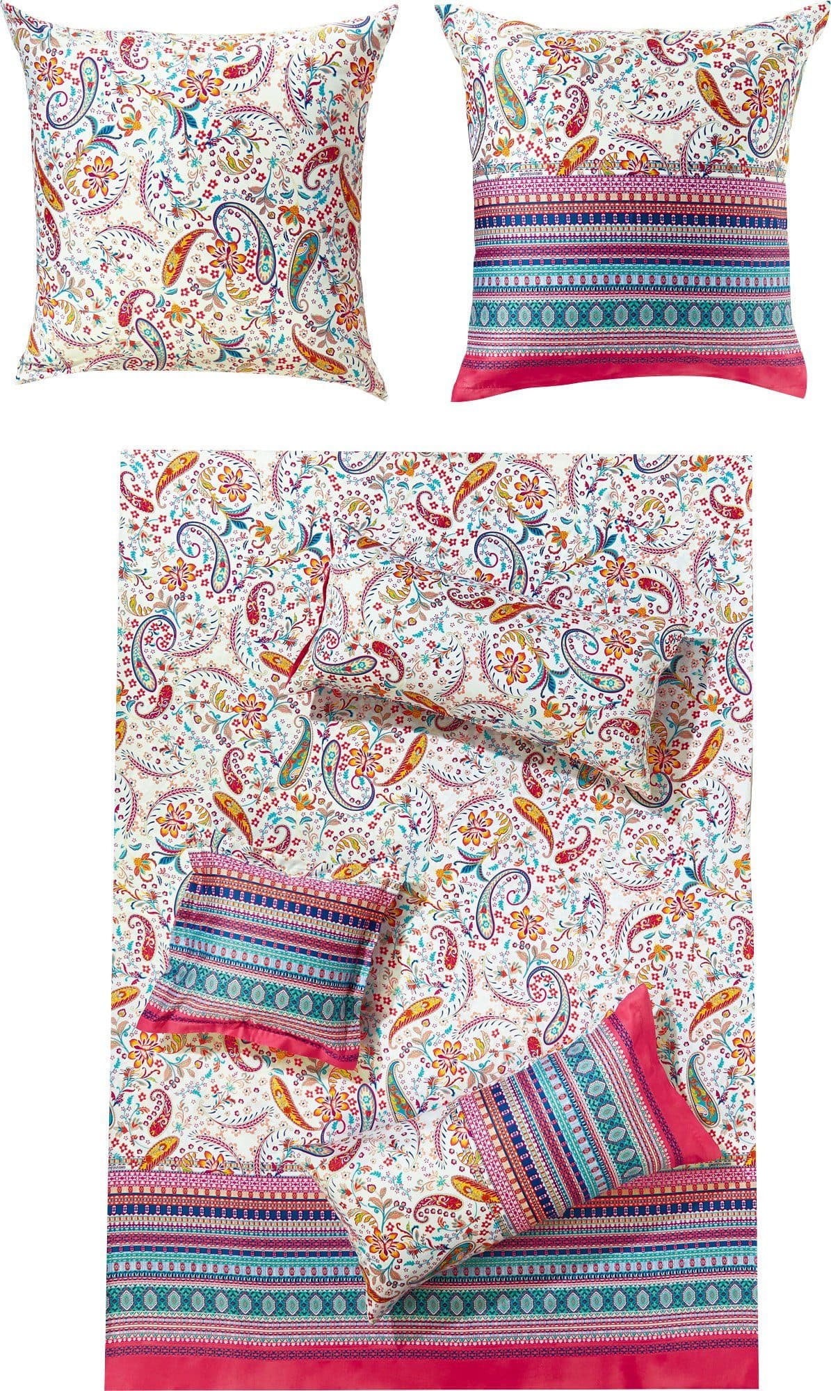 Bassetti Bettwäsche Burano Mako-Satin Paisley Rosa - Bild 2