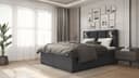 Best for Home Boxspringbett Parma mit Bettkasten und Topper grau Bild 2