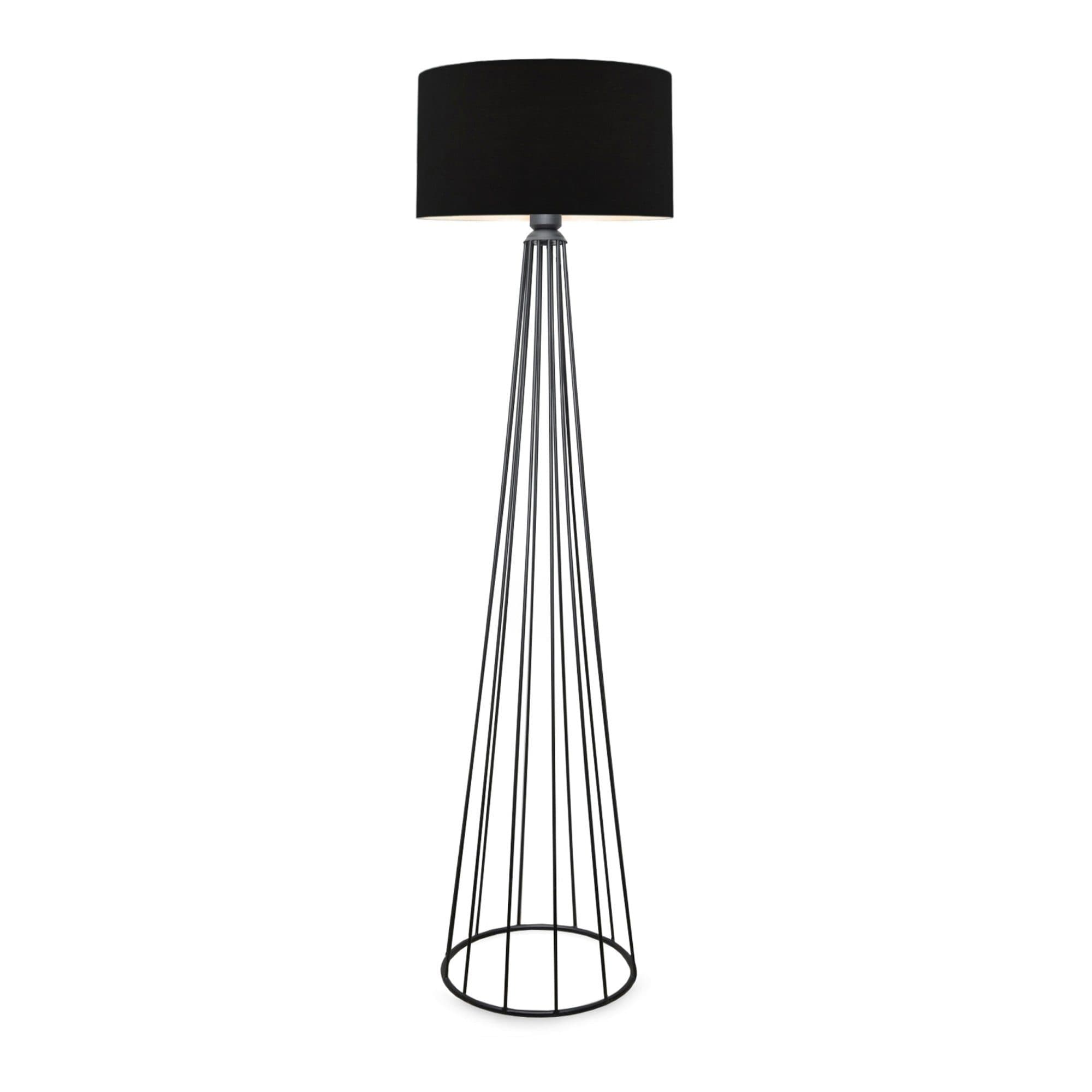 lux.pro Stehlampe Neath Schwarz Anthrazit 1 x E27 - Bild 2