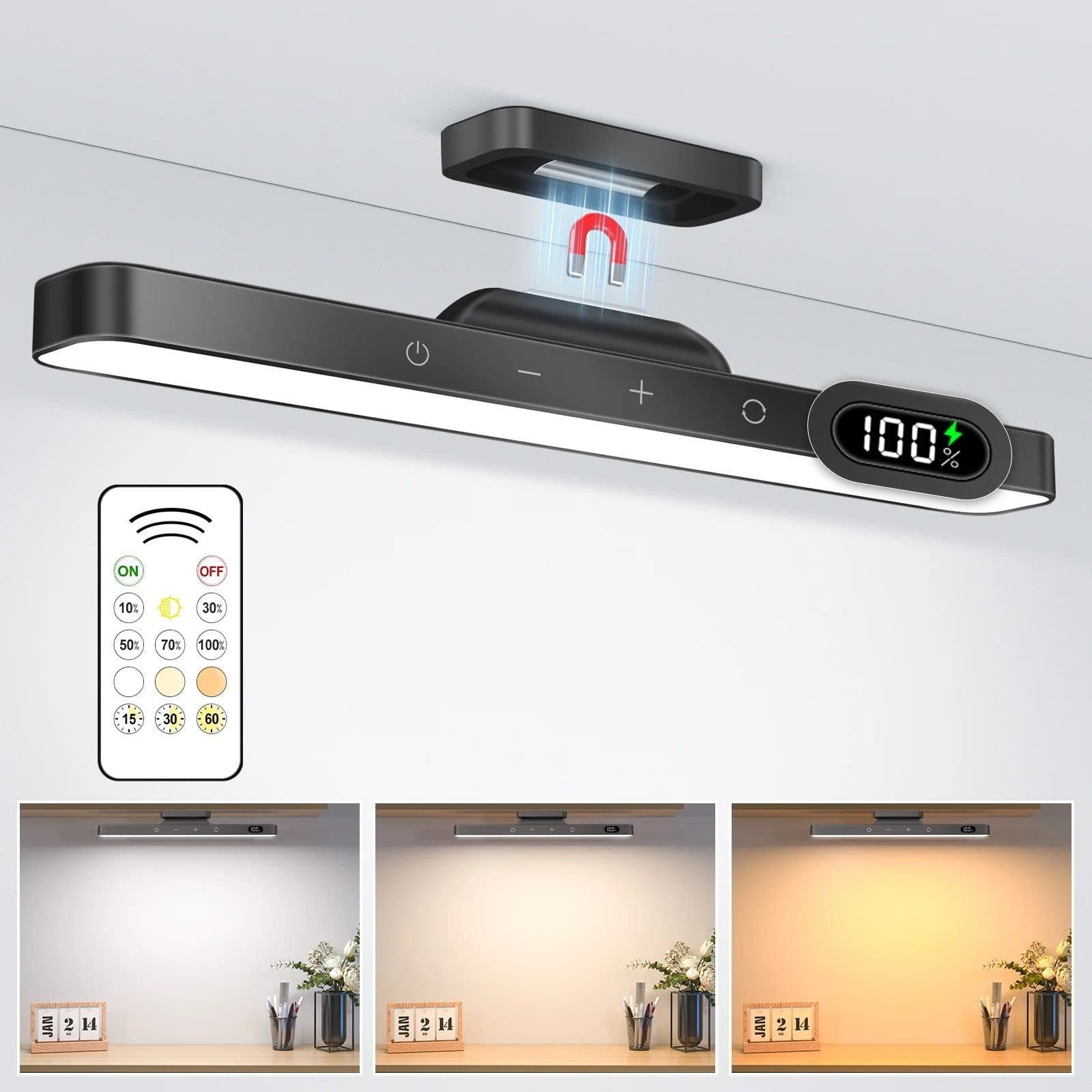 Athlix LED Schreibtischlampe Touch Magnetisch Kabellos - Bild 2