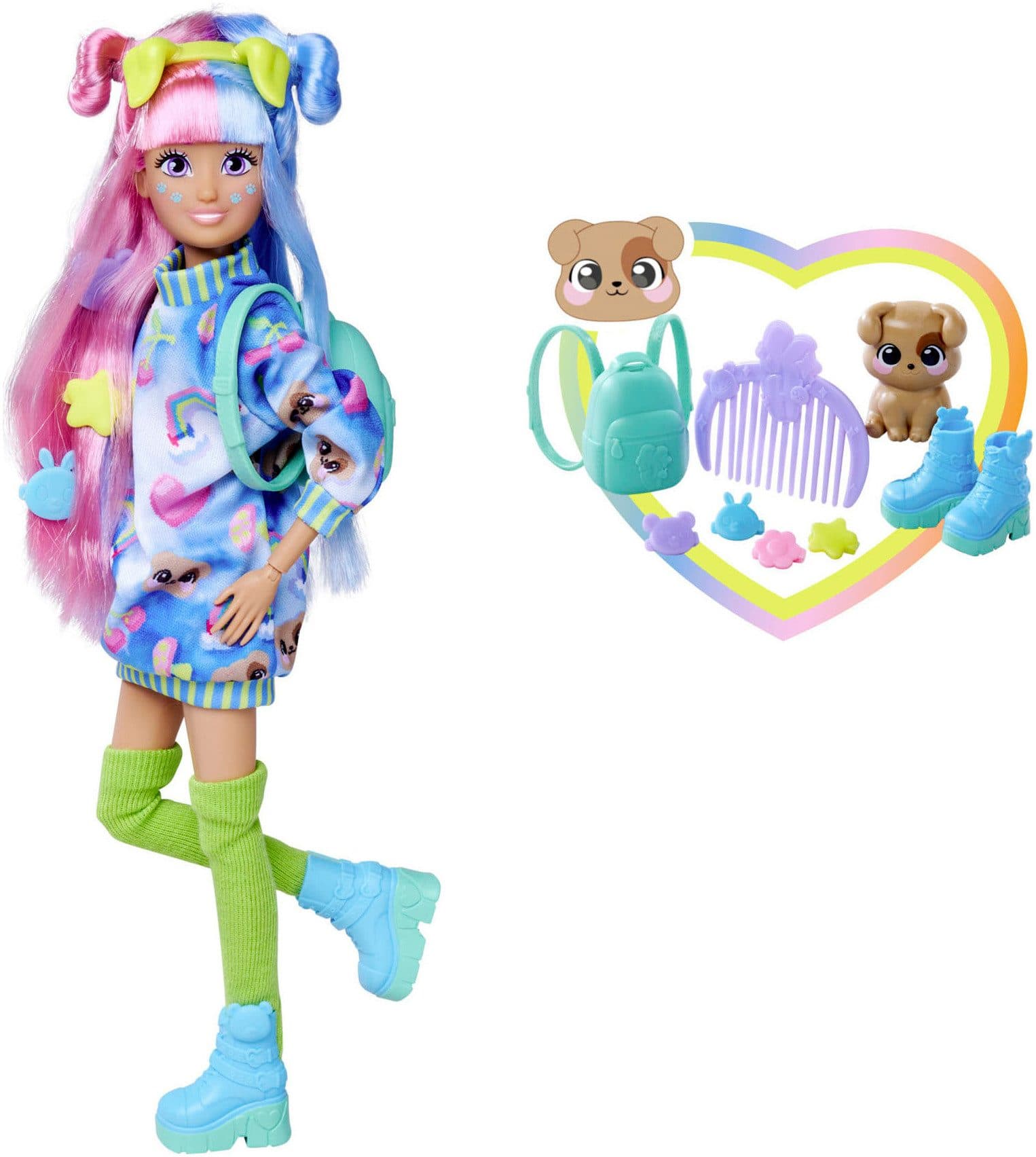 SIMBA Anziehpuppe Kawaii Hi Mia Bunt Rosa Violett - Bild 2