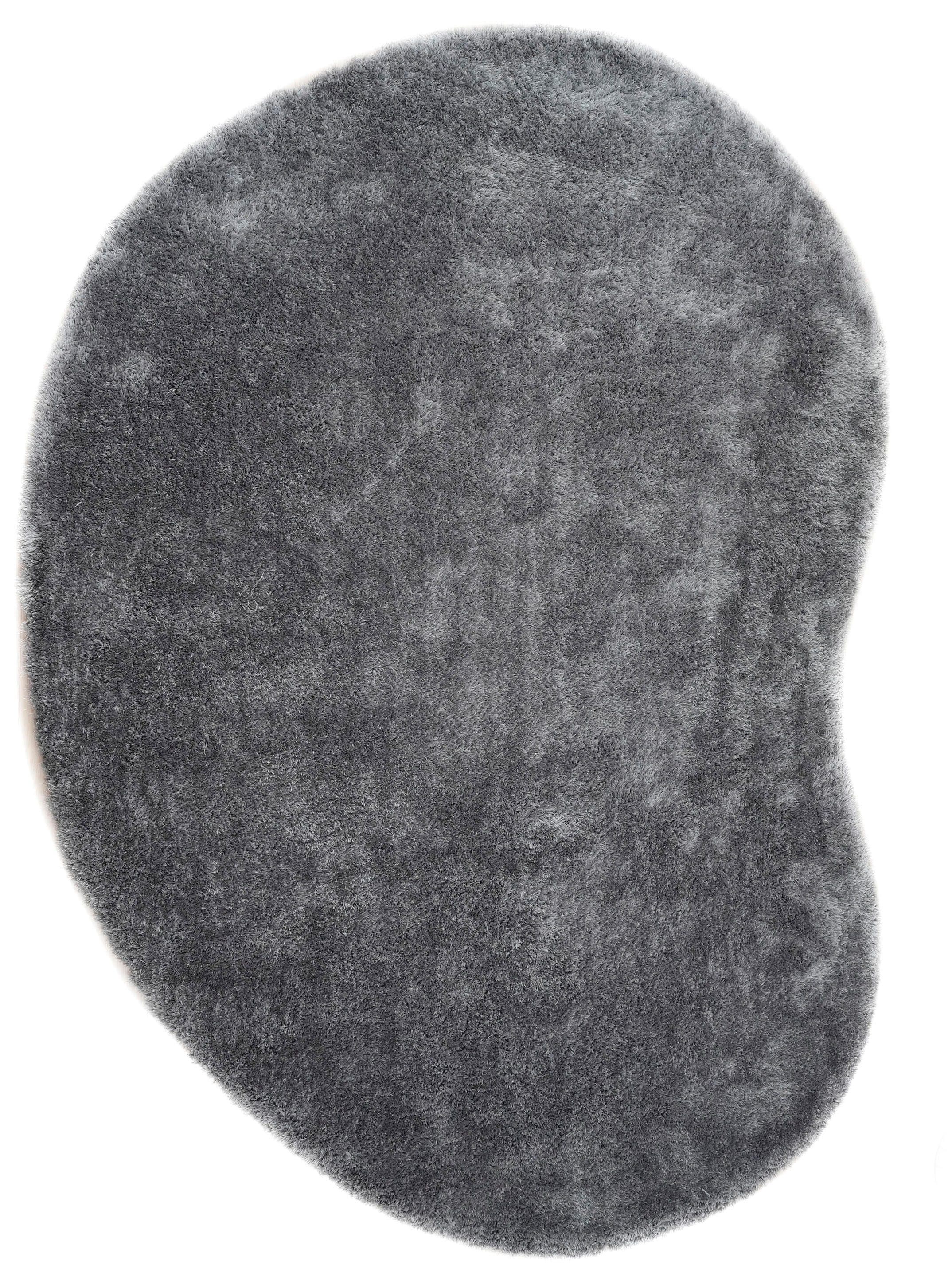 Bruno Banani Hochflor-Teppich Dana Bean Shape Grau U-förmig Uni - Bild 2