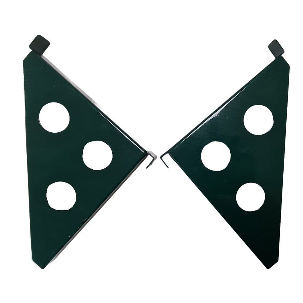 FHS Blumenkastenhalter 35705 Halterung für Gitter Zaun grün 2er Set