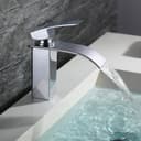 HOMELODY Wasserfall Waschtischarmatur Verchromt Edelstahl Bild 2