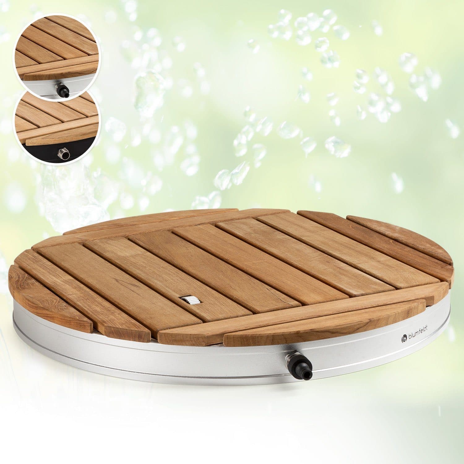 blumfeldt Sumatra Teak Round Bodendusche Outdoor - Bild 2