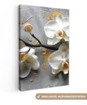OneMillionCanvasses® Leinwandbild Orchidee Abstrakt Modern Bild 2