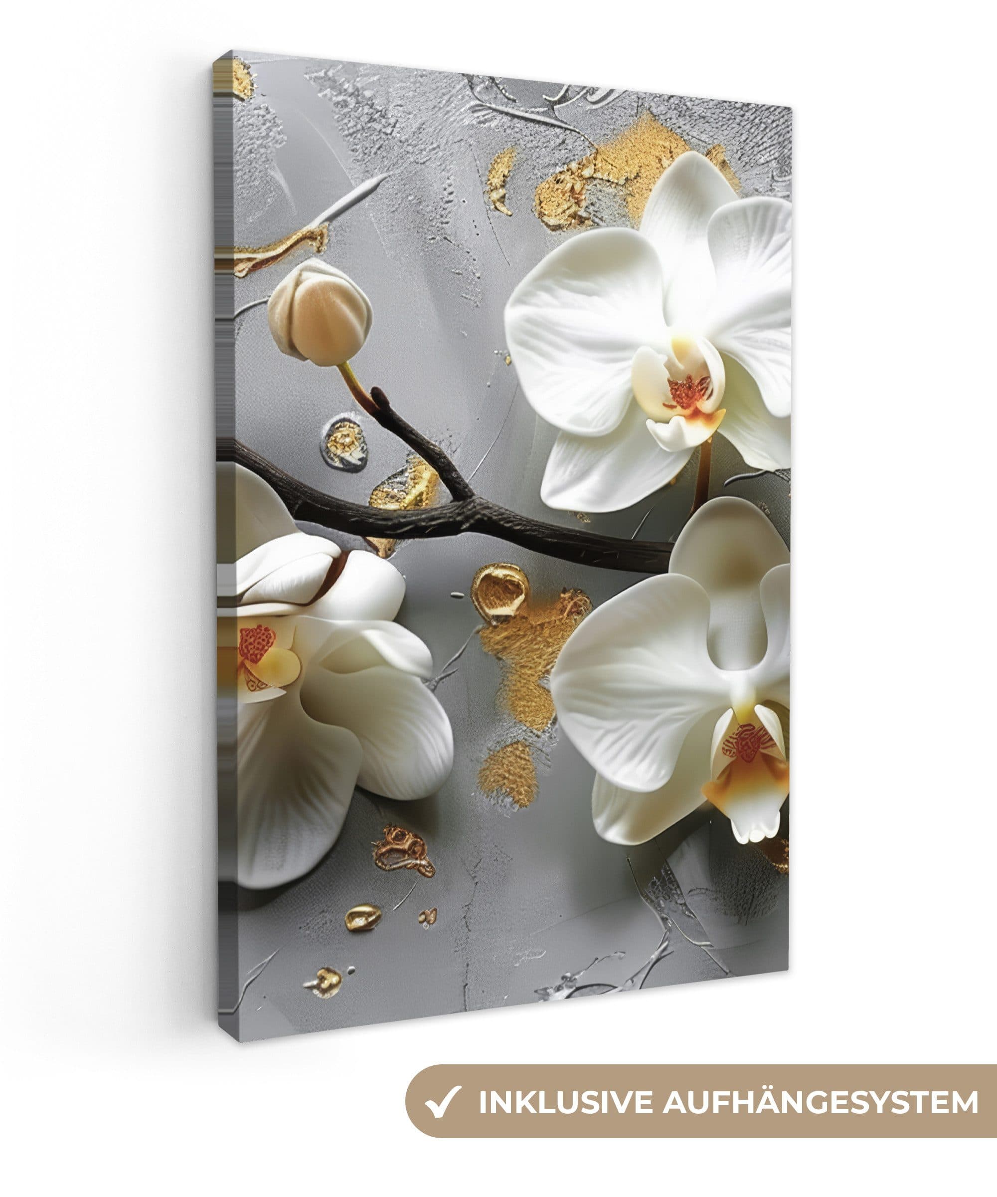 OneMillionCanvasses® Leinwandbild Orchidee Abstrakt Modern - Bild 2