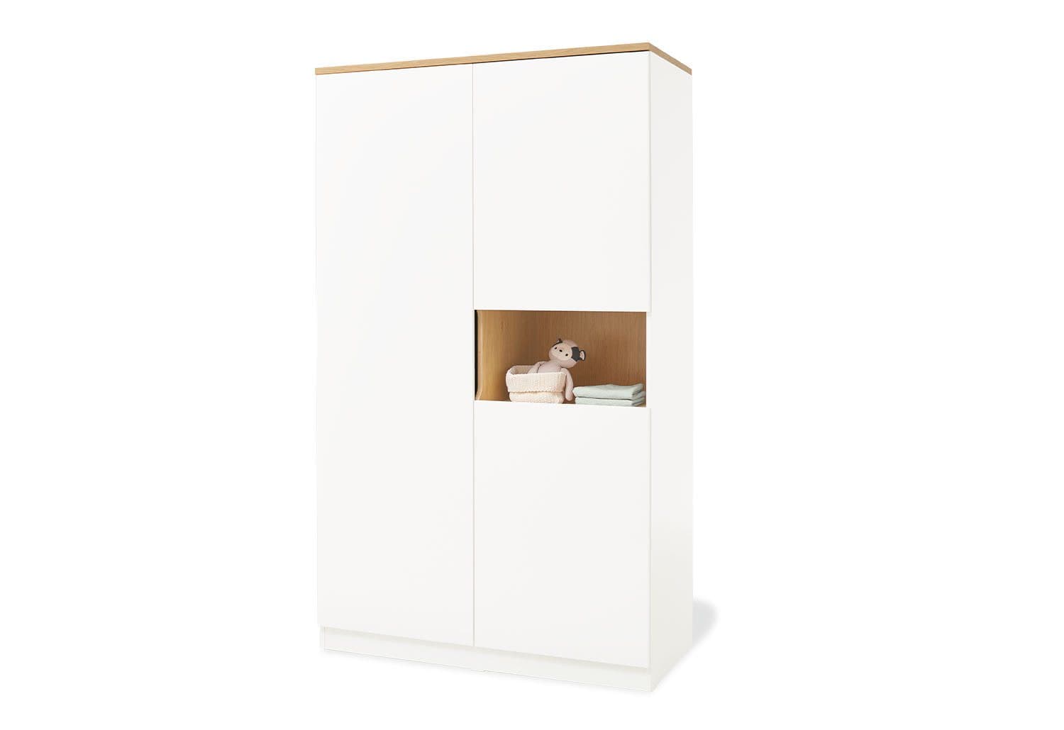 Pinolino® Kinderkleiderschrank Linje Weiß/Eiche - Bild 2