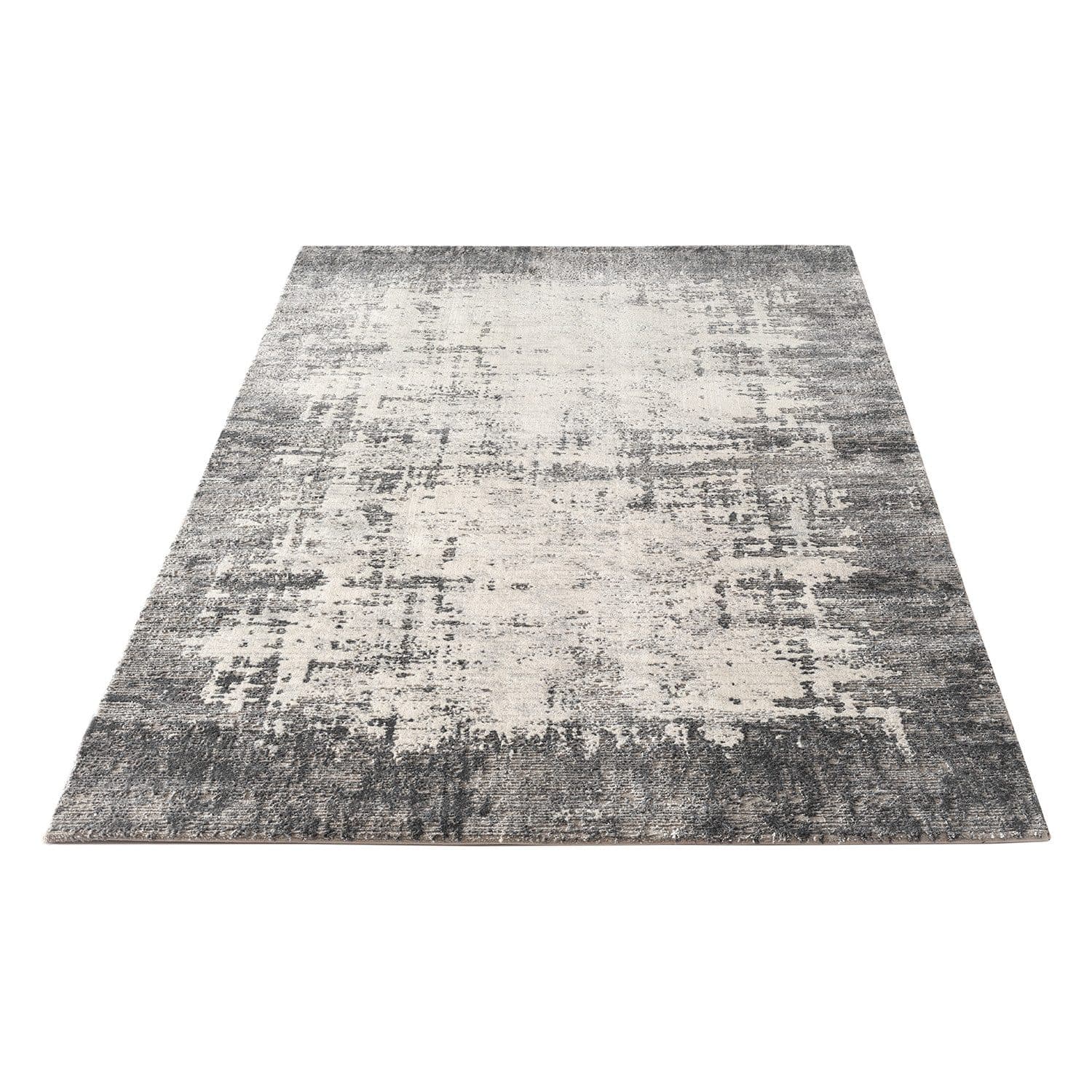 Carpetilla Designer Teppich Hochflor Wohnzimmer Abstrakt Grau-Cream - Bild 2