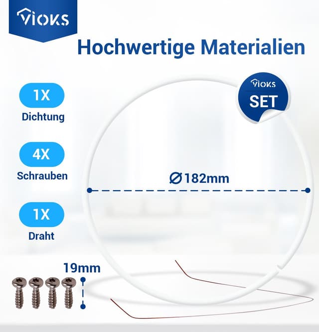 VIOKS Geschirrspüler Dichtung Set Fehlerbehebung E15