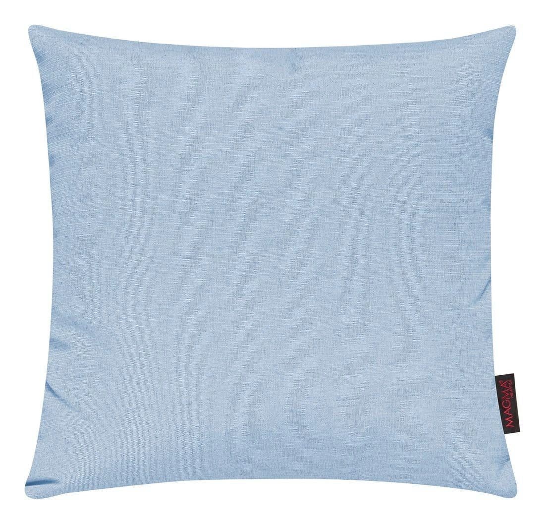 Magma Heimtex Kissenhülle FINO 2er Set 40x40 cm Blau Leichte Struktur