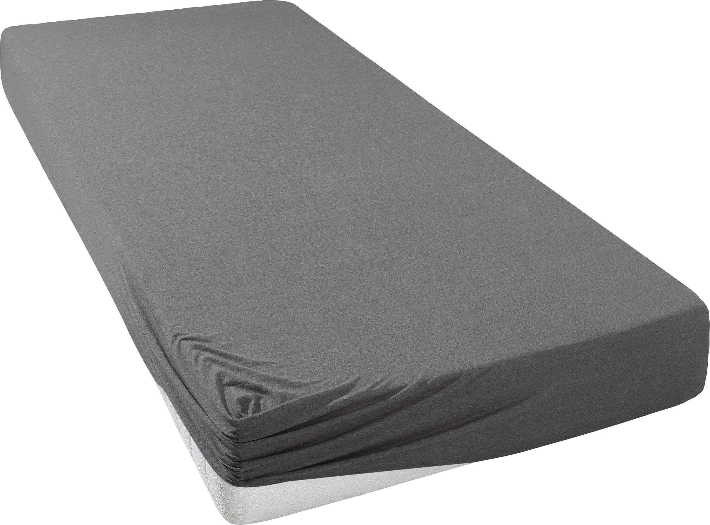 OTTO HOME Spannbettlaken Greta Jersey Grau 100% Baumwolle - Bild 2