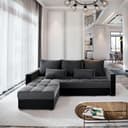 Masseno Ecksofa KOS PIK L-Form mit Schlaffunktion Grau Bild 2