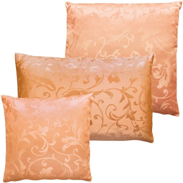 matches21 HOME & HOBBY Kissenbezüge Orange Jacquard Ornamente