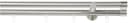 GOOD LIFE Kombi-Vorhangstange Gorra Silber Aluminium Metall Bild 2