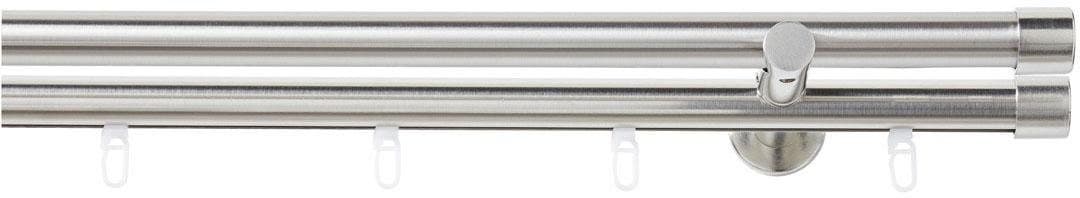 GOOD LIFE Kombi-Vorhangstange Gorra Silber Aluminium Metall - Bild 2
