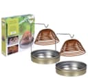 Spetebo Citronella Räucherspirale 6 Stück mit 2 Halterungen Braun/Silber Bild 2