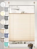 Sonello Plissee Beige Klemmfix Ohne Bohren Blickdicht Bild 2